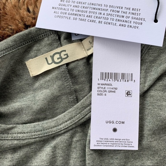 Ugg Marisol Grey 3/4 Sleeve Top - Picture 6 of 9